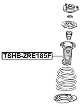 TSHB-NRE185F - FRONT SHOCK ABSORBER BOOT
