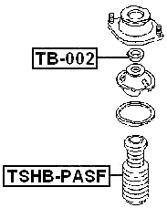 TSHB-PASF - FRONT SHOCK ABSORBER BOOT