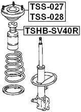 TSHB-SV40R - REAR SHOCK ABSORBER BOOT