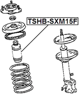 TSHB-SXM15F - FRONT SHOCK ABSORBER BOOT