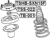 TSHB-SXN15F - FRONT SHOCK ABSORBER BOOT