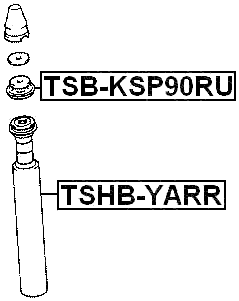 TSHB-YARR - REAR SHOCK ABSORBER BOOT