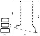 TSHB-ZCA25F-KIT - BOOT WITH JOUNCE BUMPER FRONT SHOCK ABSORBER KIT