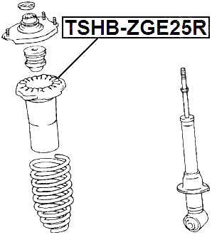 TSHB-ZGE25R - REAR SHOCK ABSORBER BOOT