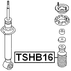 TSHB16 - UNIVERSAL BOOT WITH JOUNCE BUMPER, SHOCK ABSORBER D16