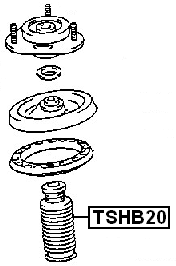 TSHB20 - UNIVERSAL BOOT WITH JOUNCE BUMPER, SHOCK ABSORBER D20