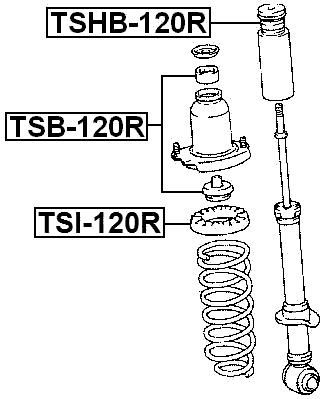 TSI-120R - REAR SPRING UPPER SEAT