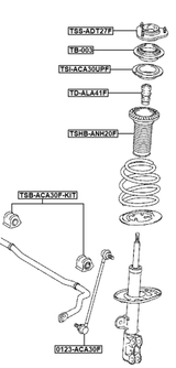 TSI-ACA30UPF - SPRING UPPER SEAT