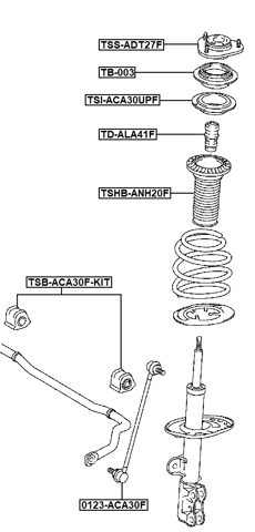 TSI-ACA30UPF - SPRING UPPER SEAT