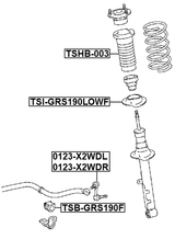 TSI-GRS190LOWF - FRONT SPRING LOWER SEAT