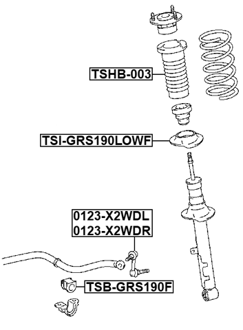 TSI-GRS190LOWF - FRONT SPRING LOWER SEAT