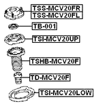 TSI-MCV20UP - SPRING UPPER SEAT