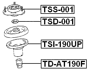 TSS-001 - FRONT SHOCK ABSORBER MOUNTING