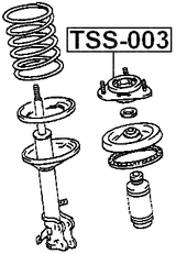 TSS-003 - FRONT SHOCK ABSORBER MOUNTING