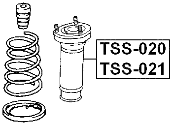 TSS-020 - REAR SHOCK ABSORBER MOUNTING RIGHT