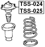 TSS-024 - REAR SHOCK ABSORBER MOUNTING RIGHT