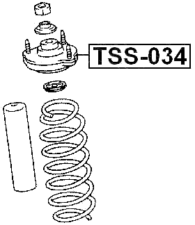 TSS-034 - FRONT SHOCK ABSORBER MOUNTING