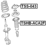 TSS-043 - FRONT SHOCK ABSORBER MOUNTING