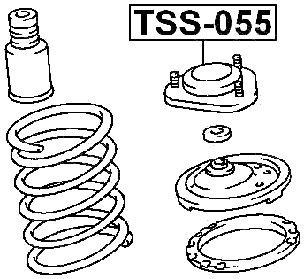 TSS-055 - FRONT SHOCK ABSORBER MOUNTING
