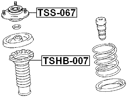 TSS-067 - FRONT SHOCK ABSORBER MOUNTING
