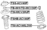 TSS-ACV40F - FRONT SHOCK ABSORBER MOUNTING