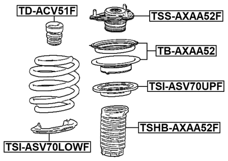 TSS-AXAA52F - FRONT SHOCK ABSORBER MOUNTING