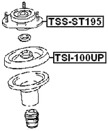 TSS-ST195 - FRONT SHOCK ABSORBER MOUNTING (HYDRO)