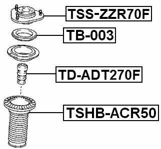 TSS-ZZR70F - FRONT SHOCK ABSORBER MOUNTING