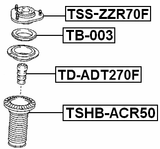 TSS-ZZR70F - FRONT SHOCK ABSORBER MOUNTING