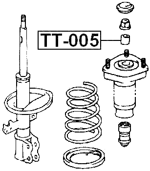 TT-005 - REAR SHOCK ABSORBER BUSHING