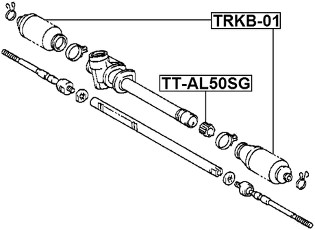 TT-AL50SG - STEERING RACK BUSHING