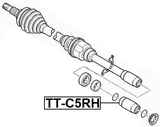 TT-C5RH - DRIVESHAFT ADAPTOR SLEEVE