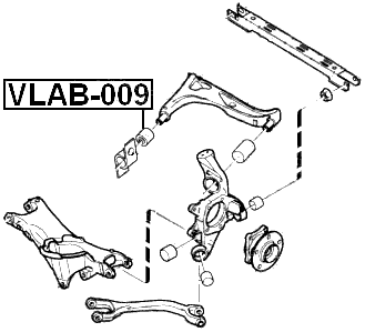 VLAB-009 - BUSHING, REAR UPPER CONTROL ARM