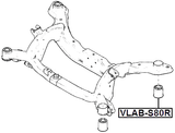 VLAB-S80R - SUBFRAME REAR BUSHING