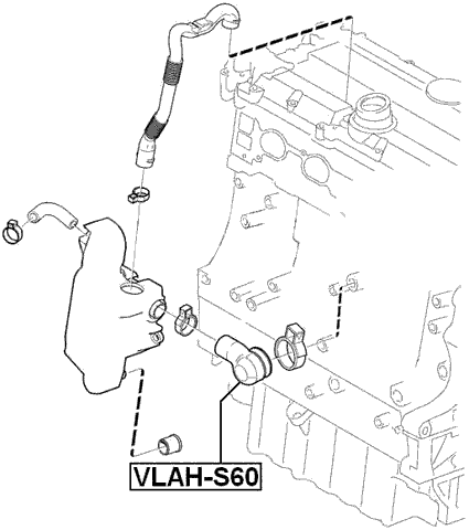 VLAH-S60 - CRANKCASE BREATHER HOSE