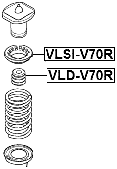 VLD-V70R - REAR SHOCK ABSORBER JOUNCE BUMPER