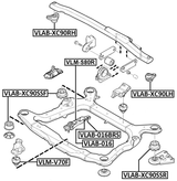 VLM-S80R - REAR ENGINE MOUNT