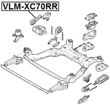 VLM-XC70RR - REAR ENGINE MOUNT