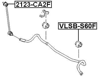 VLSB-S60F - FRONT STABILIZER BAR BUSH D20