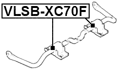 VLSB-XC70F - FRONT STABILIZER BAR BUSH D22.4