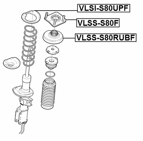 VLSI-S80UPF - SPRING UPPER SEAT