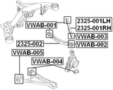 VWAB-003 - REAR ROD BUSHING