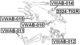 VWAB-011 - BUSHING, REAR TRAILING ARM