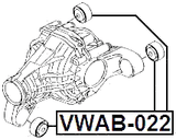 VWAB-022 - DIFFERENTIAL MOUNT BUSHING