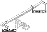 VWAB-026 - LEAF SPRING BUSHING