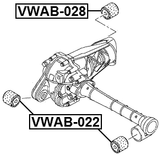 VWAB-028 - DIFFERENTIAL MOUNT BUSHING