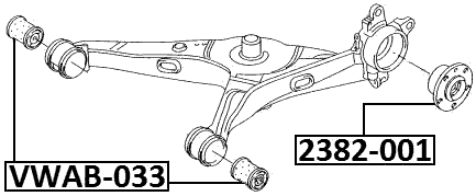 VWAB-033 - REAR ARM BUSHING