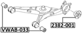 VWAB-033 - REAR ARM BUSHING