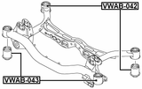 VWAB-042 - SUBFRAME REAR BUSHING