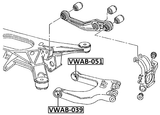 VWAB-051 - BUSHING, REAR LOWER CONTROL ARM